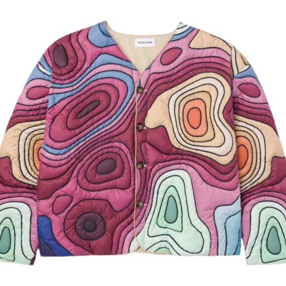 Ryoko Rain 70s QUILTED PUFFER LINER JACKET - Picture 1 of 3